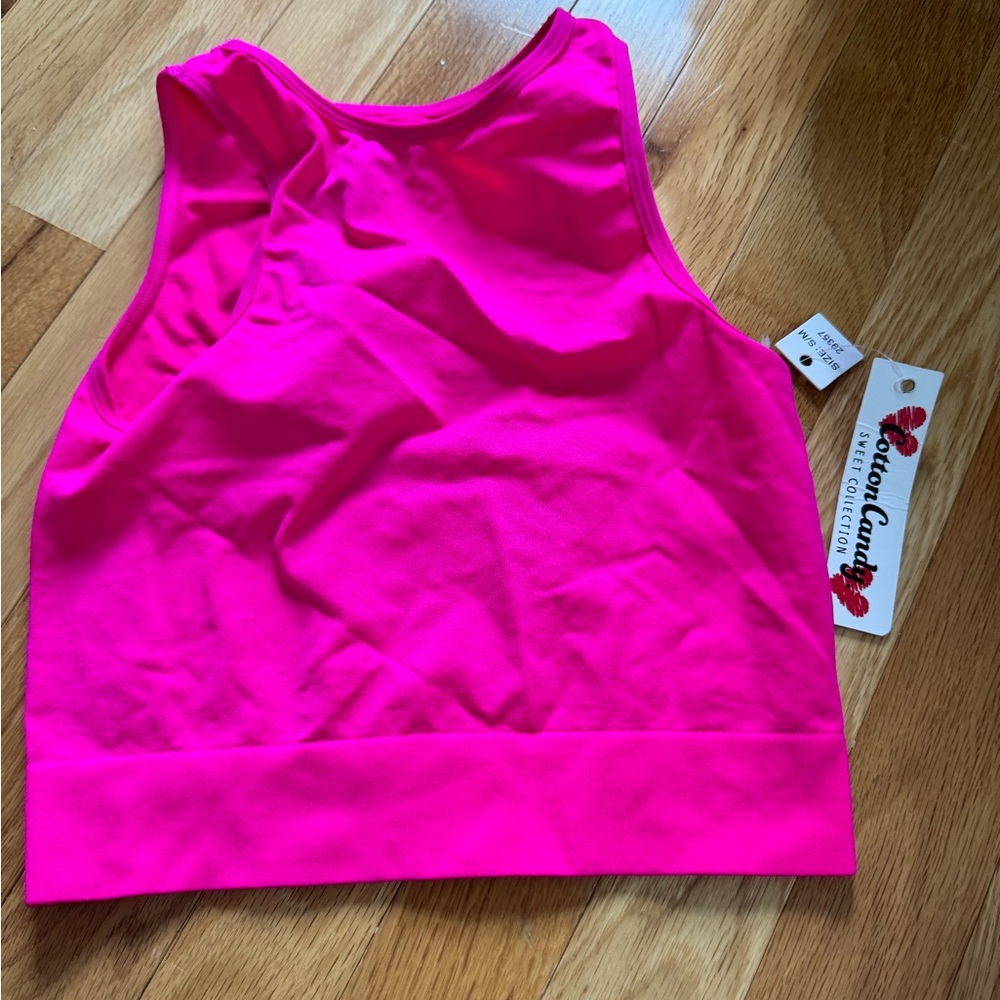 pink workout top size s/m